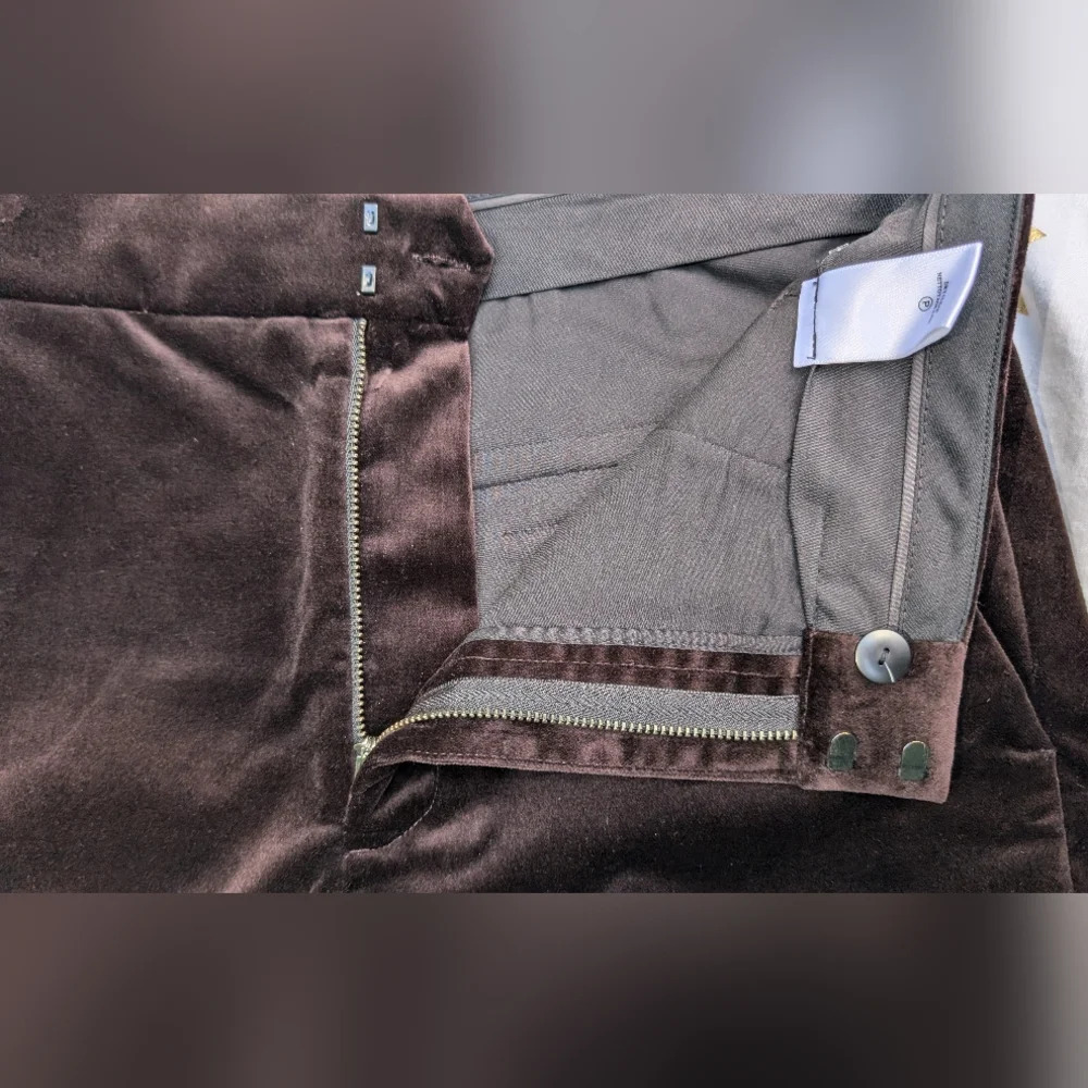 New A.L.C. Sophie Pant - Chocolate Plum Size 6 - image 6